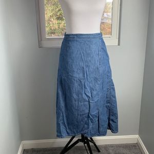 Gap Denim Wrap Skirt